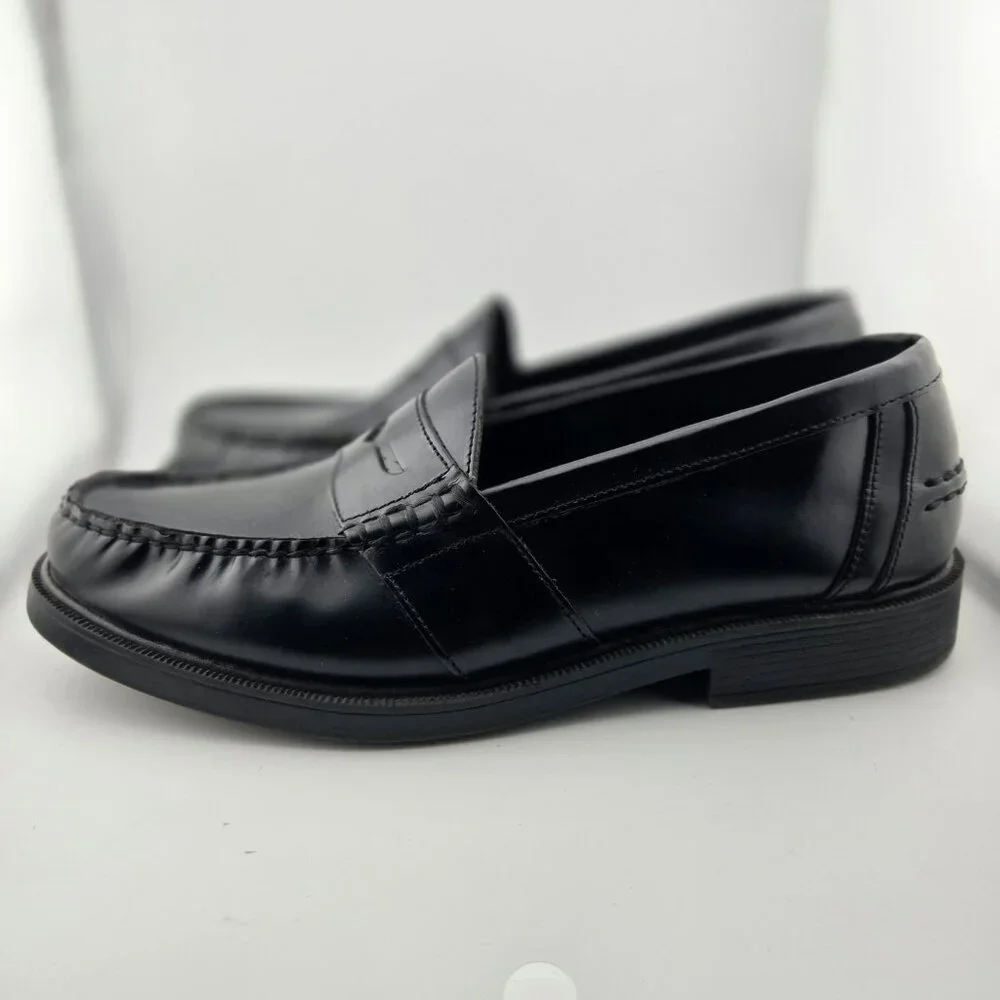 Nunn Bush Lincoln Black Leather Penny Loafers Men’s Size 12 Dress Shoes